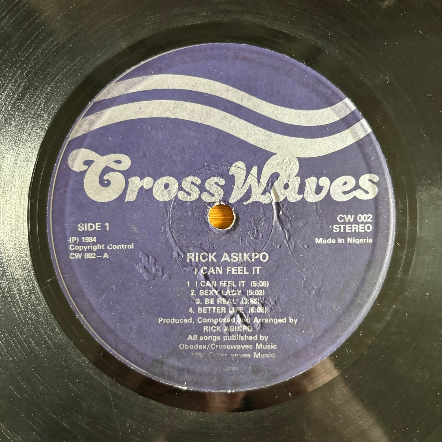 Rick Asikpo - I Can Feel It (Special Edition) (LP, 33 RPM - Nigeria)