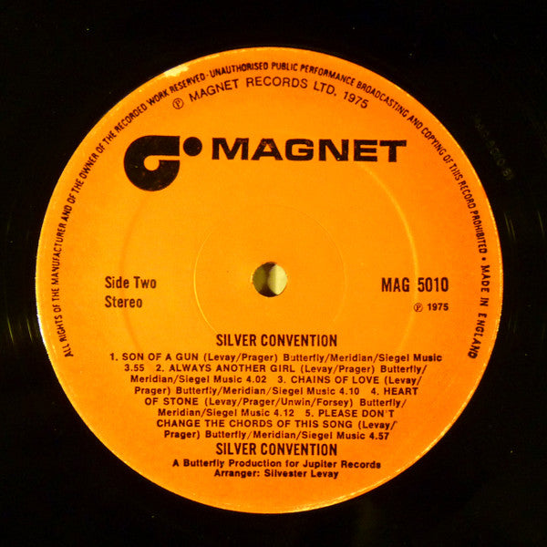 Silver Convention – Discotheque Volume 1 (LP, Album, UK - 1975)