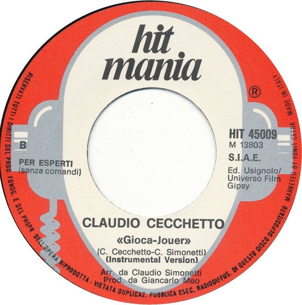 Claudio Cecchetto – Gioca-Jouer (7", Italy - 1981)