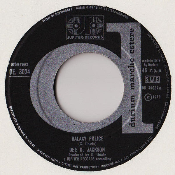 Dee D. Jackson – Meteor Man (7", Italy - 1978)