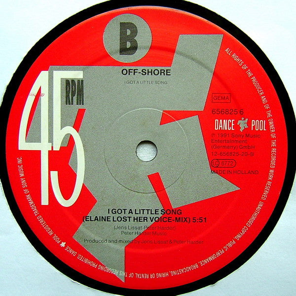 Off-Shore – I Got A Little Song (That Makes You Wanna Hustle) (12", Germany - 1991)