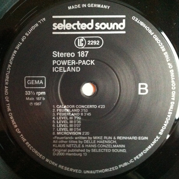 Power Pack – Iceland (LP, Germany - 1987)