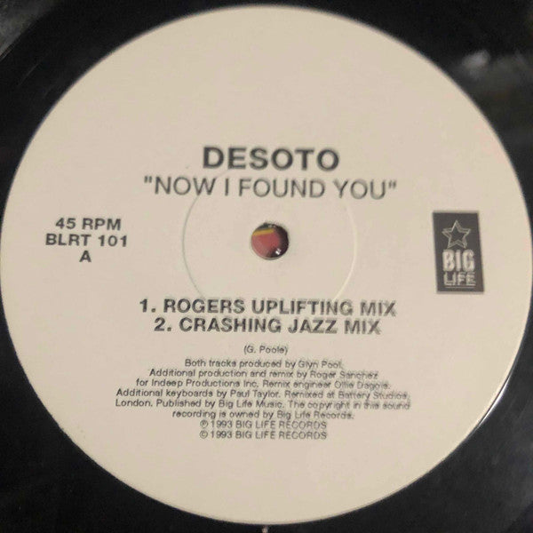 Desoto – Now I Found You (12", UK - 1993)