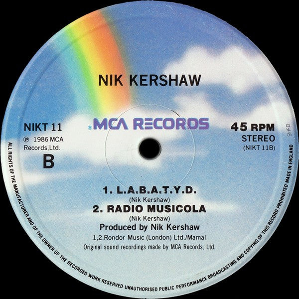 Nik Kershaw – Radio Musicola (12", UK - 1986)