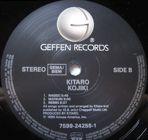 Kitaro – Kojiki (LP, Album, Europe - 1990)