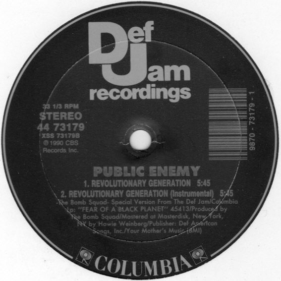 Public Enemy – 911 Is A Joke (12", US - 1990)