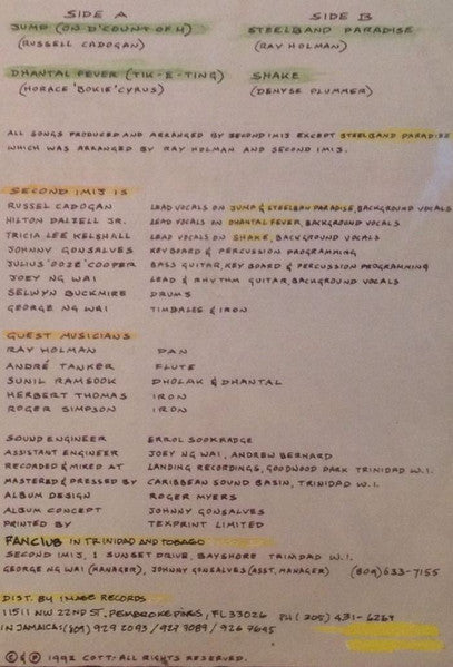 Second Imij – Native (LP, US - 1992)