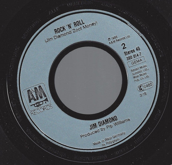 Jim Diamond – Remember I Love You (7", Germany - 1985)