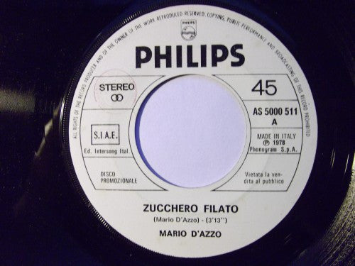 Mario D'Azzo – Zucchero Filato (7", Italy - 1978)