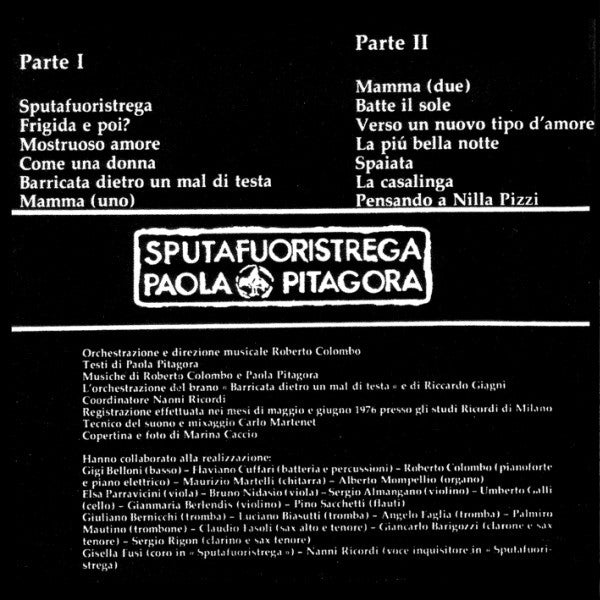 Paola Pitagora – Sputafuoristrega (LP, Italy - 1976)