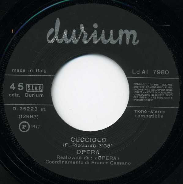 Gli Opera – Stelle Su Di Noi (7", Italy - 1977)