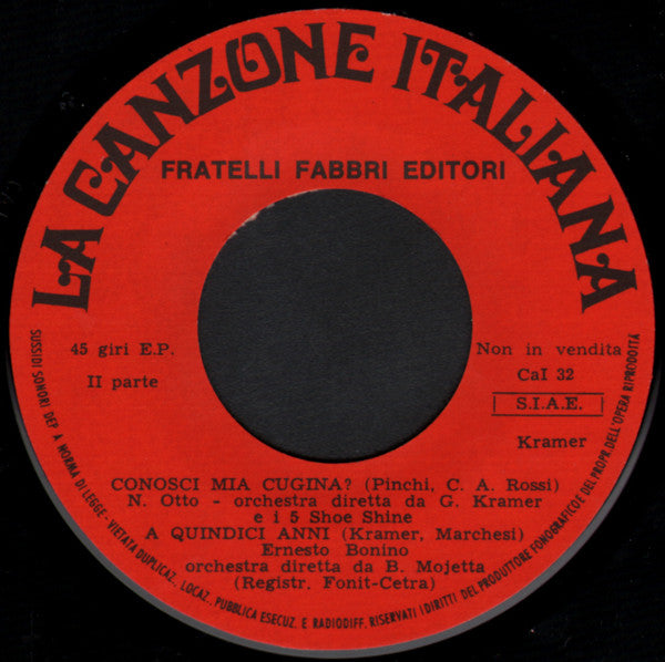 Various – La Canzone Italiana - N° 32 (7", Italy - 1970)