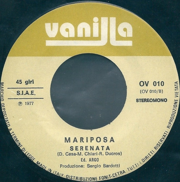 Mariposa (10) – La Prima Rosa (7", Italy - 1977)