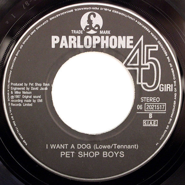 Pet Shop Boys – Rent (7", Italy - 1987)