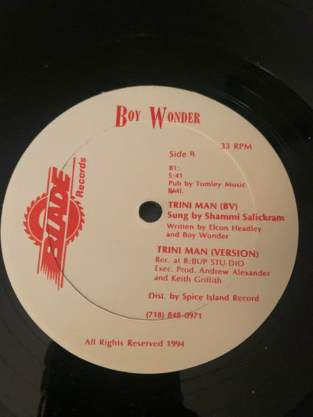 Boy Wonder (32) – Trini Man (12", US - 1994)