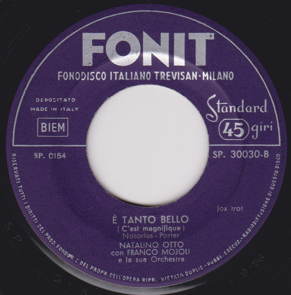 Natalino Otto, Orchestra Mojoli – Amo Parigi = I Love Paris (7", Italy - 1956)