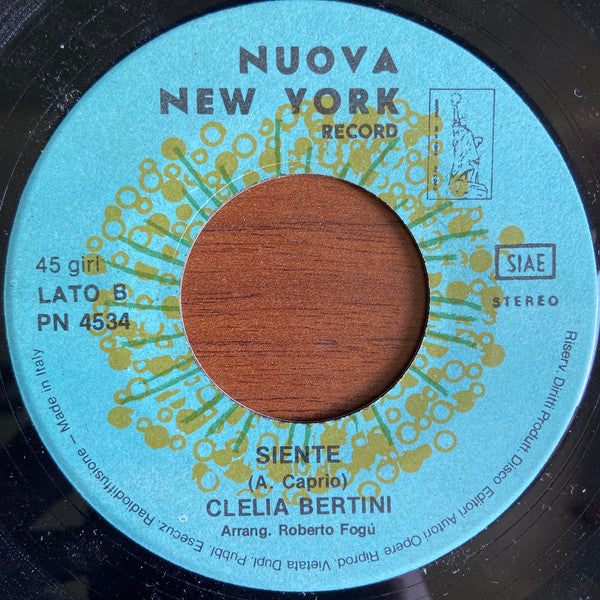 Clelia Bertini – Si (7", Italy)