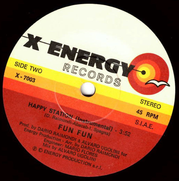 Fun Fun – Happy Station (7", Italy - 1983)