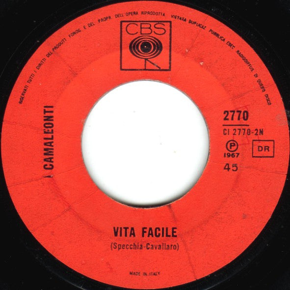 I Camaleonti – Non C'È Niente Di Nuovo (7", Italy - 1967)