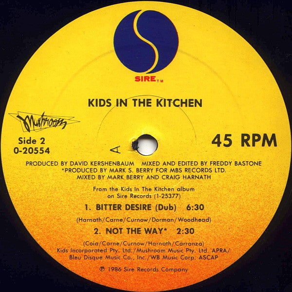 Kids In The Kitchen – Bitter Desire (12", US - 1986)