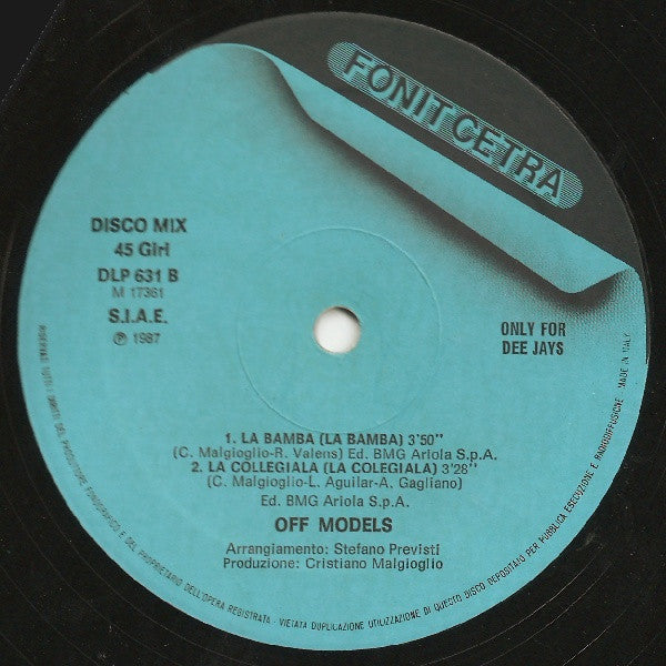 Off Models – Pepito (Medley) (12", Italy - 1987)