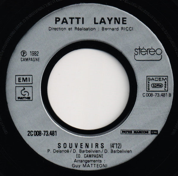 Patti Layne – Une Espèce De Canadienne (7", France - 1982)