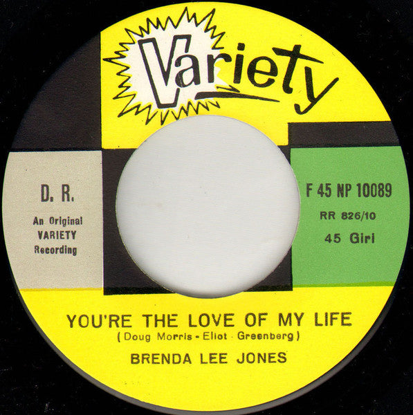 Brenda Lee Jones – You're The Love Of My Life / Thread Your Needle (7", Italy - 1967)