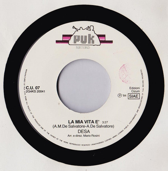 Desa' – I Ragazzi Della Notte (7", Italy - 1984)