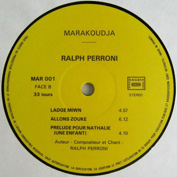 Ralph Perroni – Ralph Perroni (LP, Album, France)