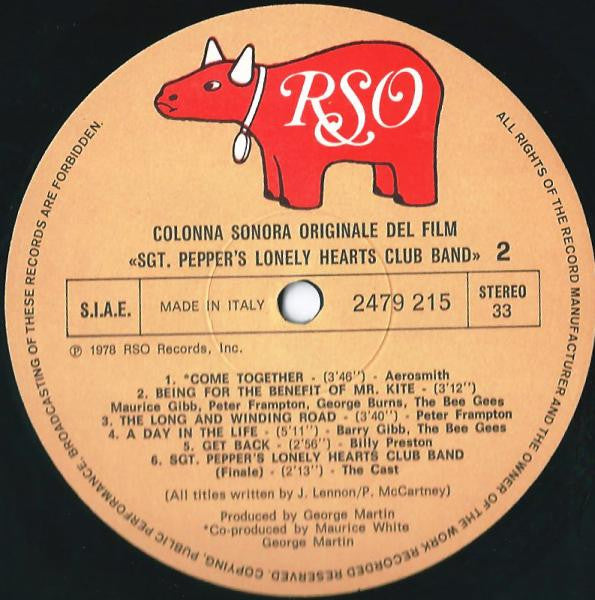 Various – Sgt. Pepper's Lonely Hearts Club Band (LP, Album, Italy - 1978)