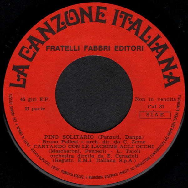 Various – La Canzone Italiana - N. 31 (7", Italy - 1970)