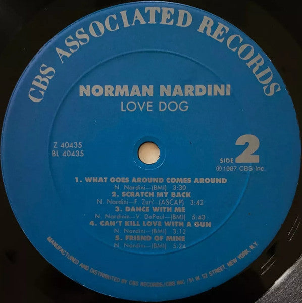 Norman Nardini – Love Dog (LP, Album, US - 1987)