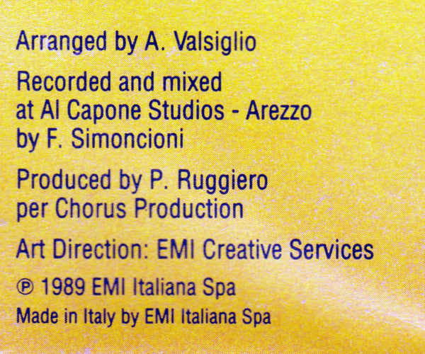 Betty Villani – What Have You Done To The Night? (Mi Amor) (7", Italy - 1989)