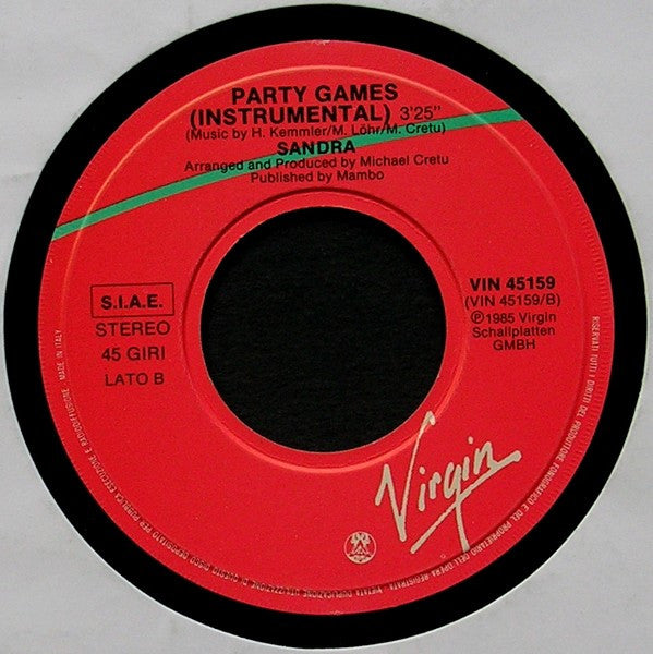 Sandra – (I'll Never Be) Maria Magdalena (7", Italy - 1985)