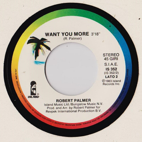 Robert Palmer – Sweet Lies (7", Italy - 1988)