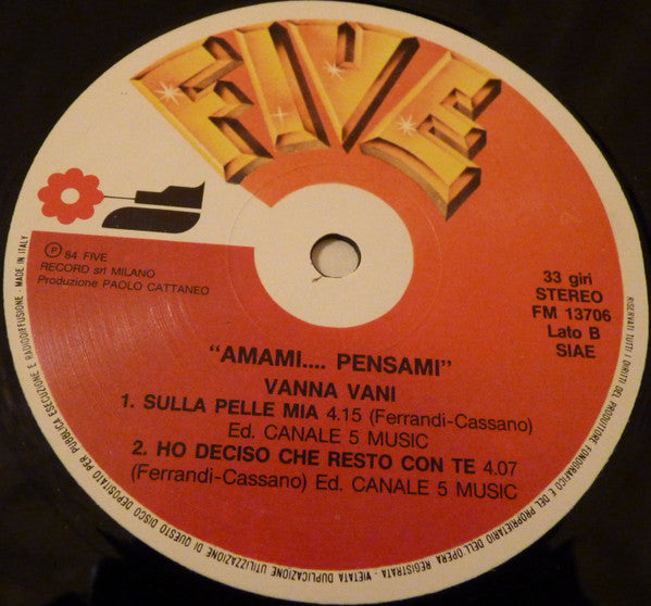 Vanna Vani – Amami... Pensami (LP, Italy - 1984)