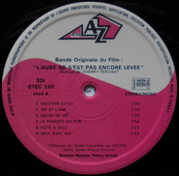 Thierry Fervant – L'aube Ne S'est Pas Encore Levée (Musique Originale Du Film) (LP, Album, France - 1972)