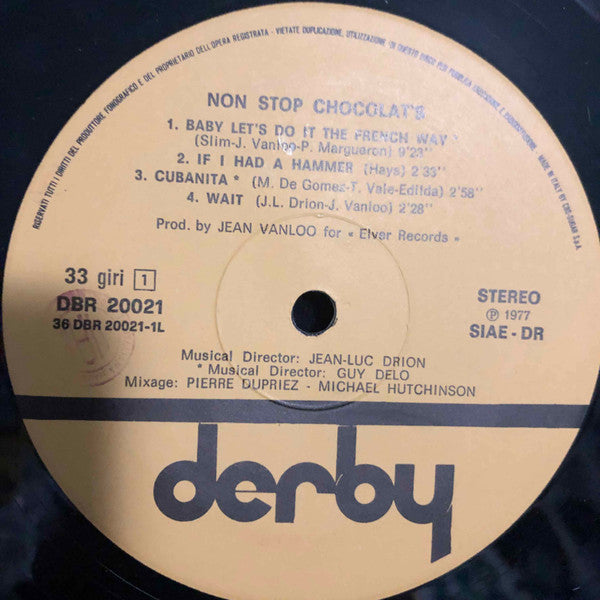 Chocolat's – Non Stop Chocolat's (LP, Album, Italy - 1977)