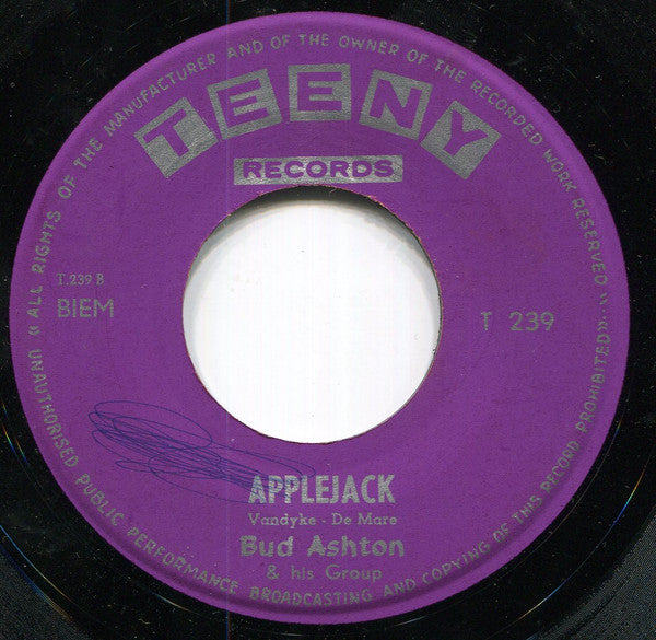 Don Duke, Bud Ashton And His Group – Blue Velvet / Applejack (7", Belgium)