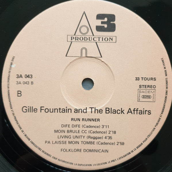 Gille Fountain, Black Affairs – Run Runner (LP, France - 1978)