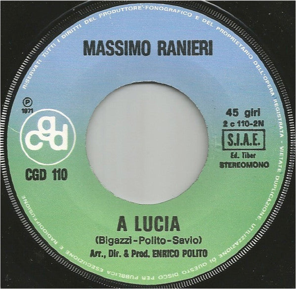 Massimo Ranieri – L'Amore È Un Attimo (7", Italy - 1971)