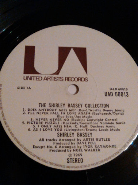 Shirley Bassey – The Shirley Bassey Collection (LP, Compilation, UK - 1972)