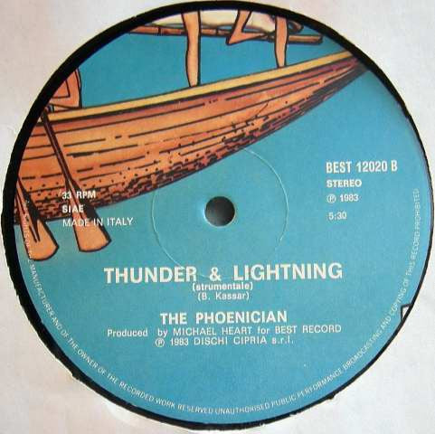 The Phoenician – Thunder & Lightning (12", Italy - 1983)