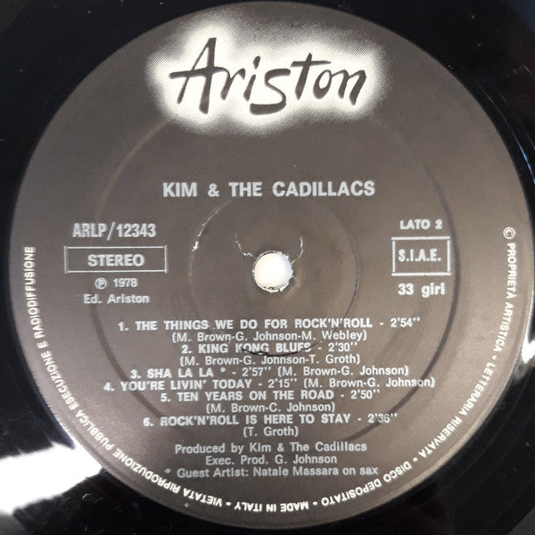 Kim & The Cadillacs – Kim & The Cadillacs (LP, Album, Italy - 1978)