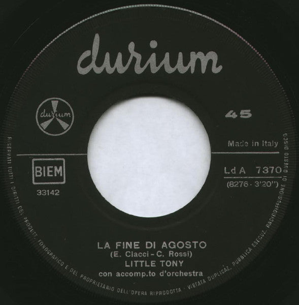 Little Tony – Non Aspetto Nessuno (7", Italy - 1964)