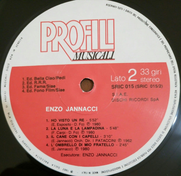 Enzo Jannacci – Enzo Jannacci (LP, Compilation, Italy - 1982)