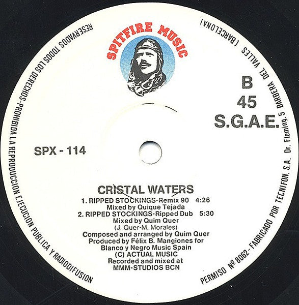 Cristal Waters – Ripped Stockings (12", Spain - 1990)