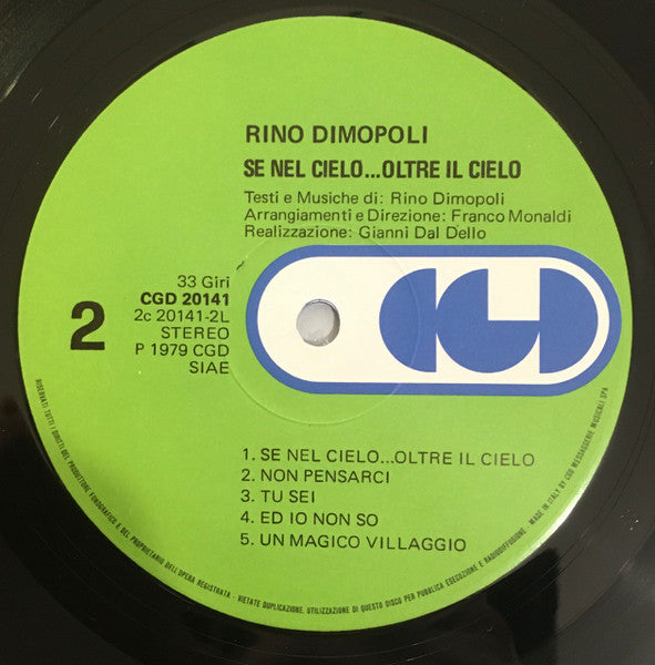 Rino Dimopoli – Se Nel Cielo...Oltre Il Cielo (LP, Album, Italy - 1979)