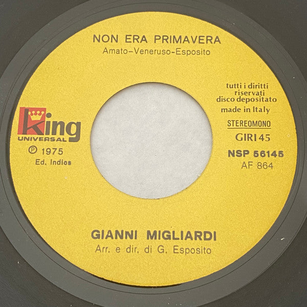 Gianni Migliardi – Sei Stata Tu (7", Italy - 1975)