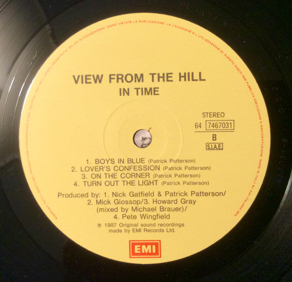 View From The Hill – In Time (LP, Album, Italy - 1987)